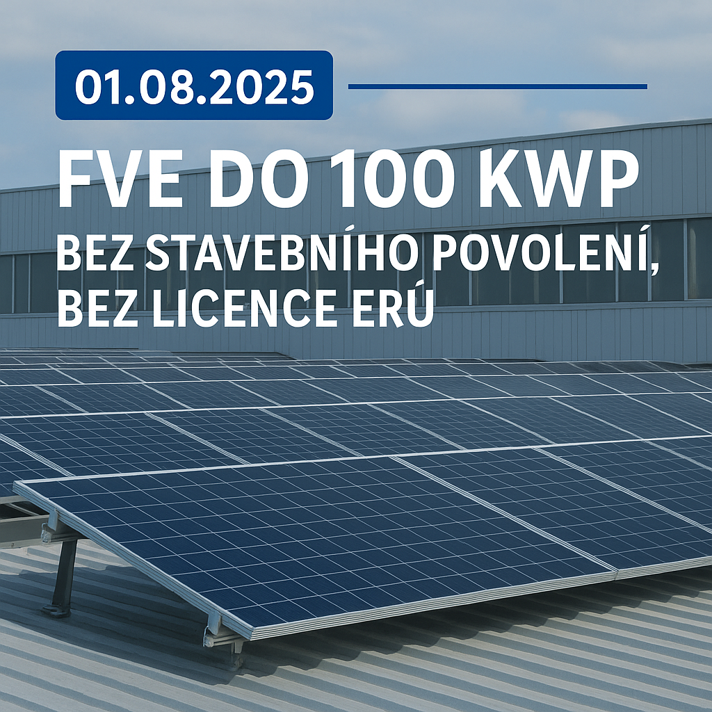 ☀️ FVE do 100 kWp: Bez povolení, bez licence!
